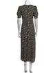 Reformation Floral Print Long Dress