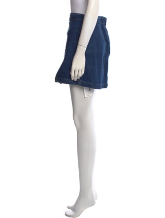 Reformation Distressed Accents Mini Skirt