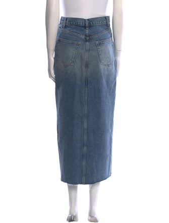 Reformation Distressed Accents Midi Length Skirt