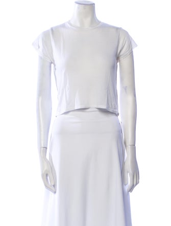 Reformation Crew Neck Short Sleeve Crop Top