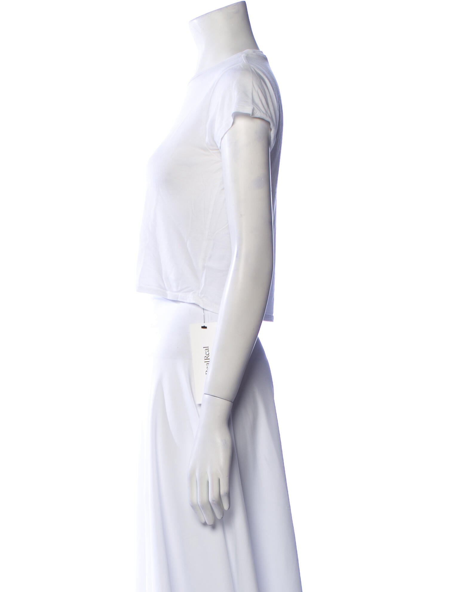 Reformation Crew Neck Short Sleeve Crop Top