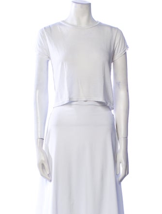 Reformation Crew Neck Short Sleeve Crop Top