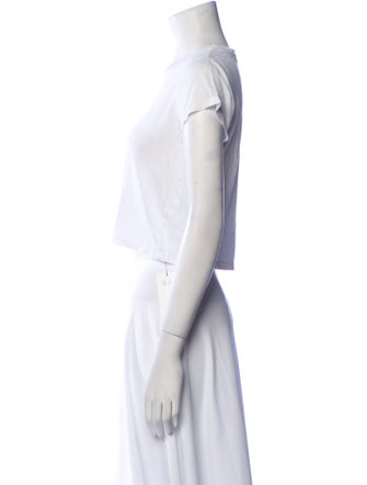 Reformation Crew Neck Short Sleeve Crop Top