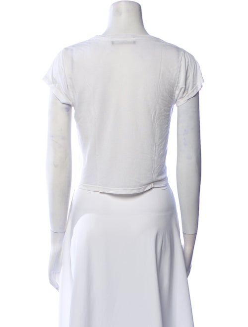 Reformation Crew Neck Short Sleeve Crop Top