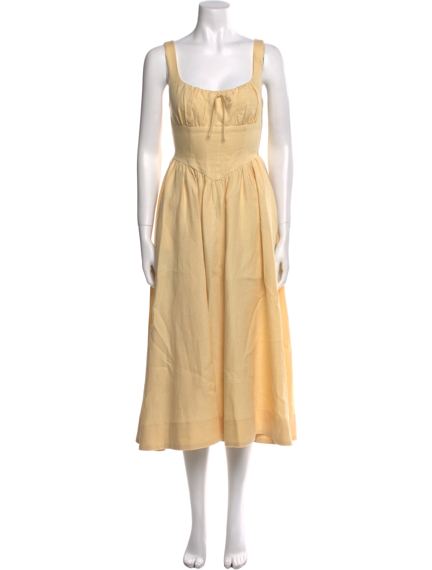 Reformation Linen Midi Length Dress