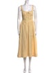Reformation Linen Midi Length Dress