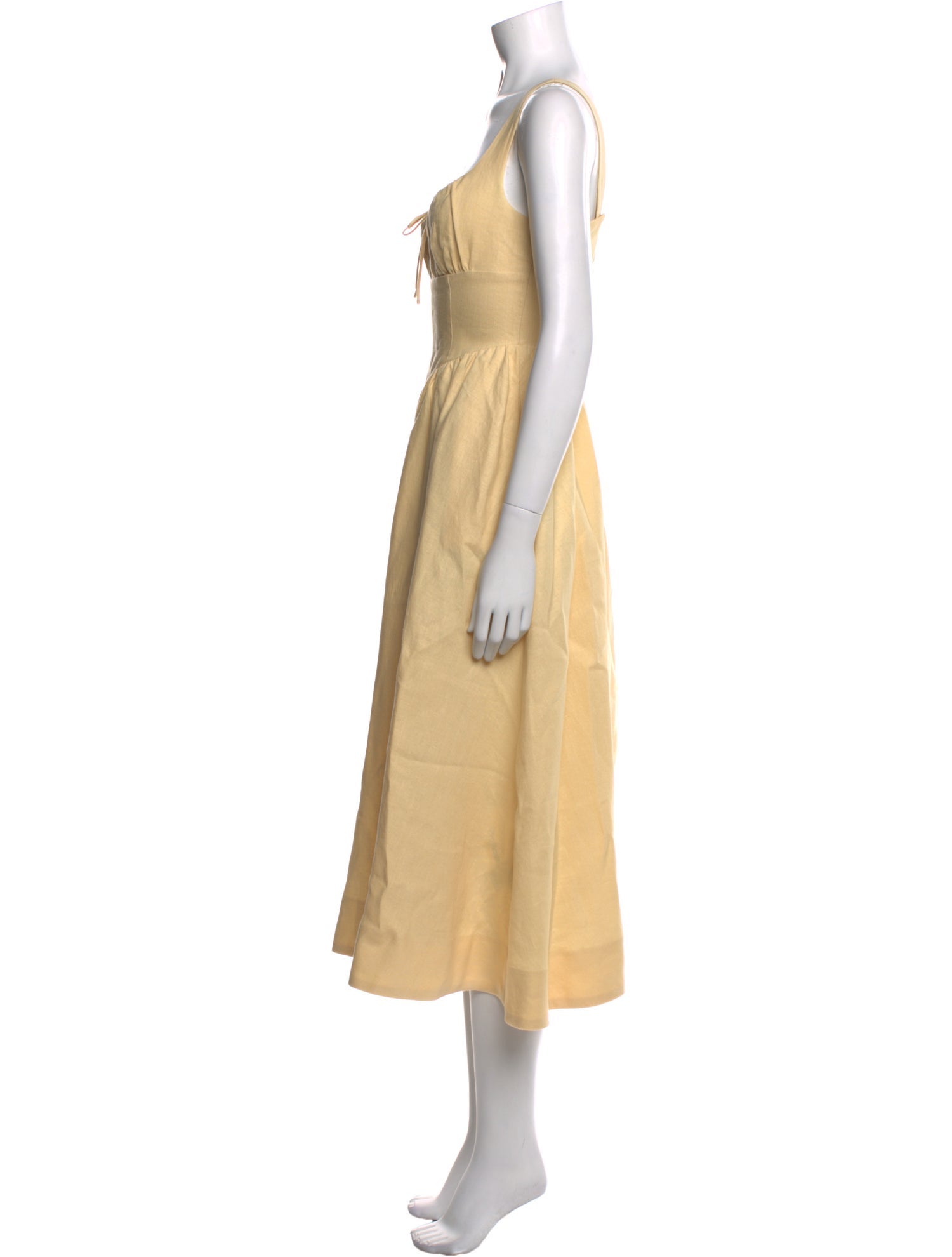 Reformation Linen Midi Length Dress