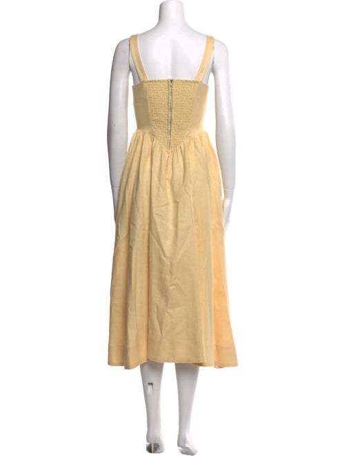 Reformation Linen Midi Length Dress