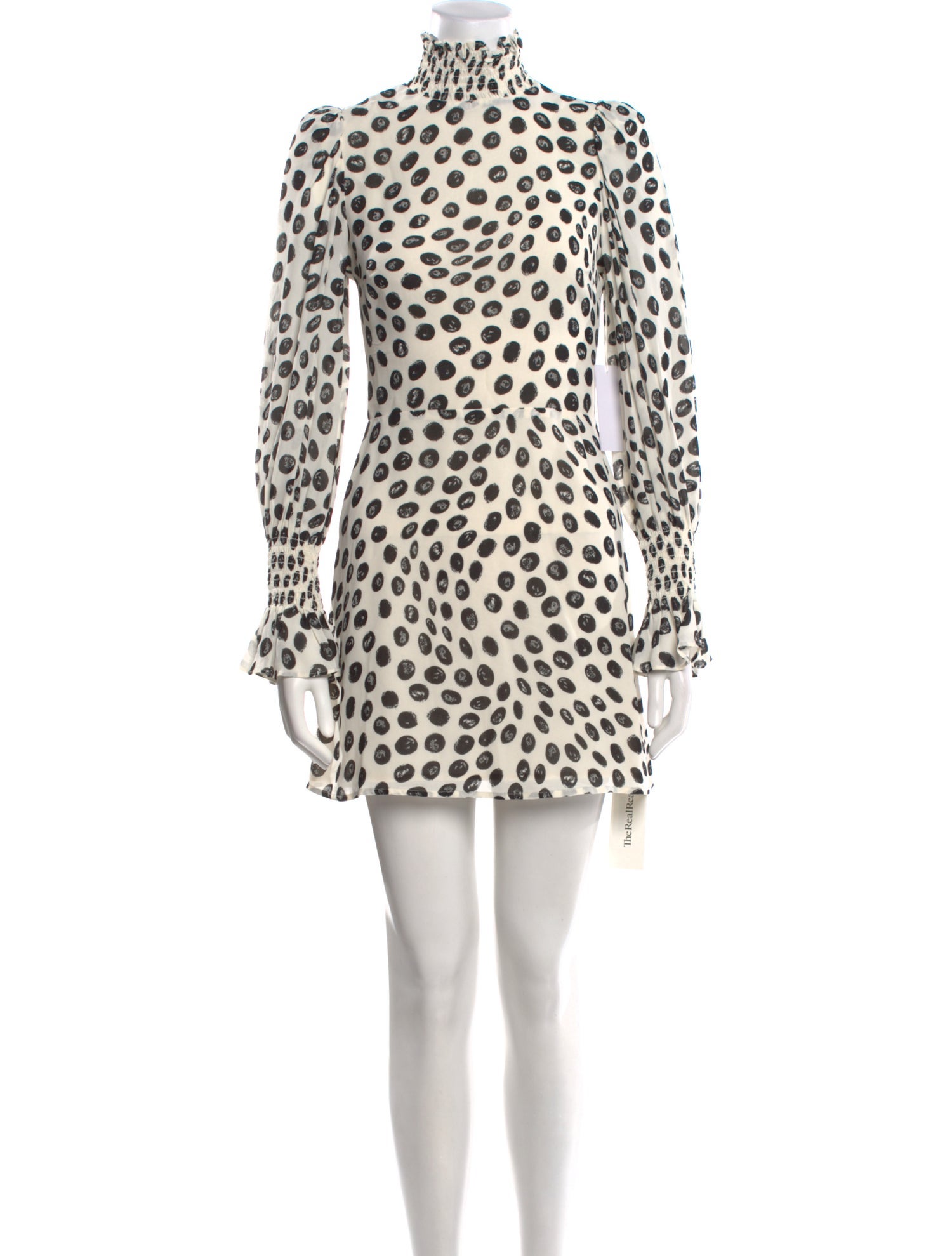 Reformation Polka Dot Print Mini Dress