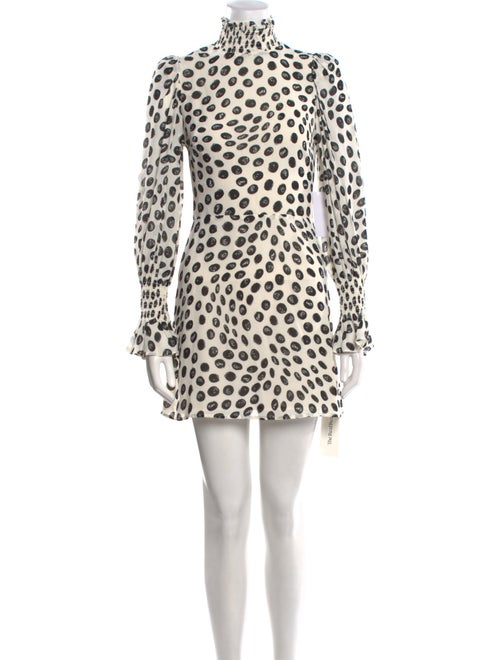 Reformation Polka Dot Print Mini Dress