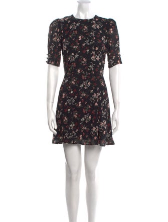 Reformation Floral Print Mini Dress