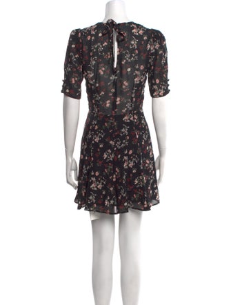 Reformation Floral Print Mini Dress