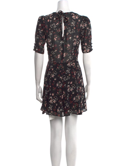 Reformation Floral Print Mini Dress