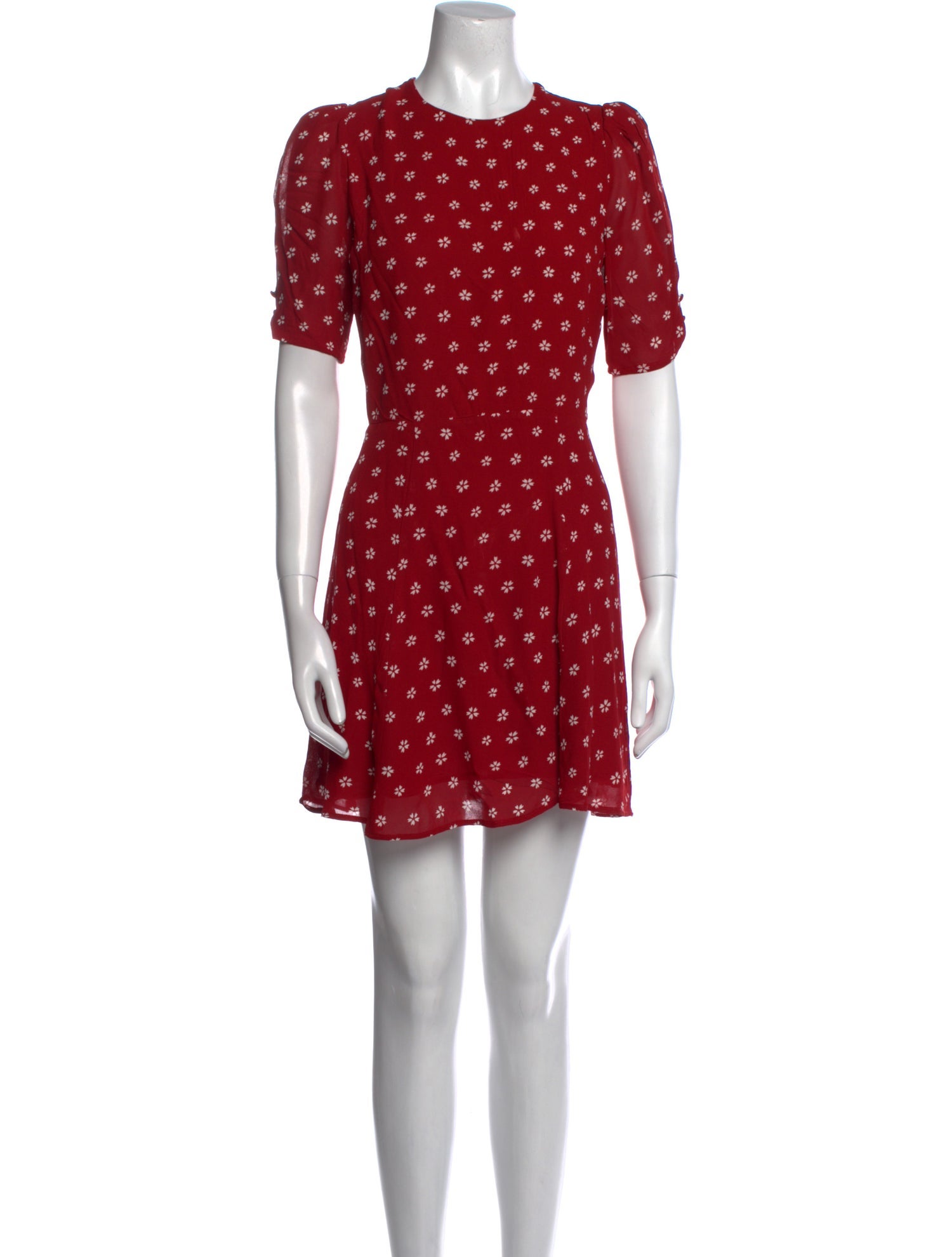 Reformation Floral Print Mini Dress