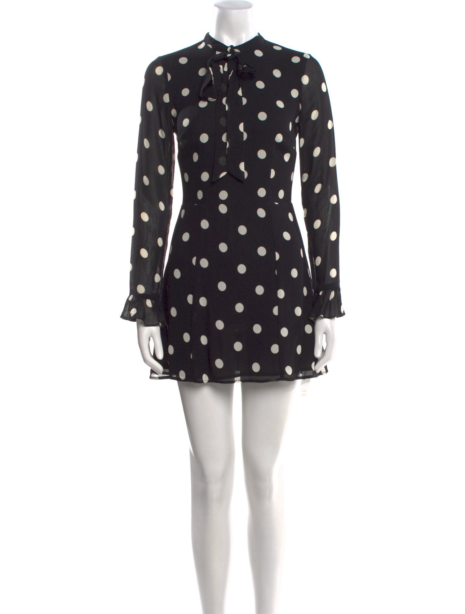 Reformation Polka Dot Print Mini Dress