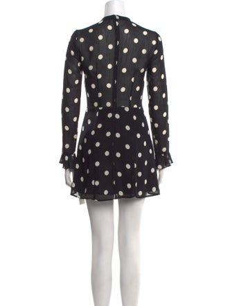 Reformation Polka Dot Print Mini Dress