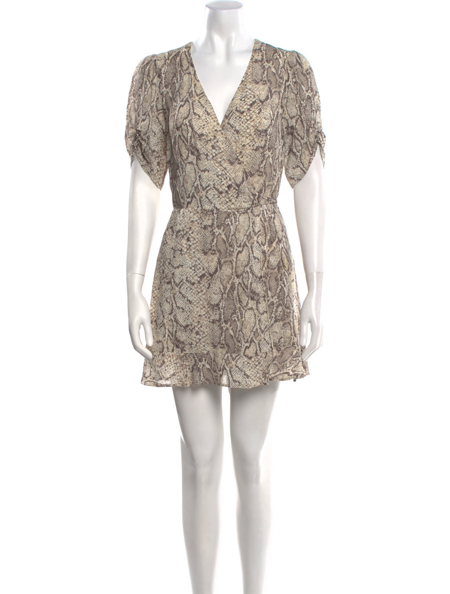 Reformation Animal Print Mini Dress