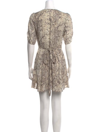 Reformation Animal Print Mini Dress