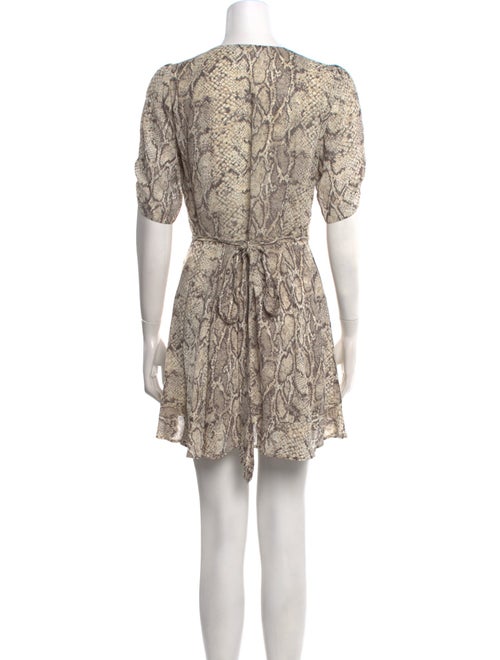 Reformation Animal Print Mini Dress