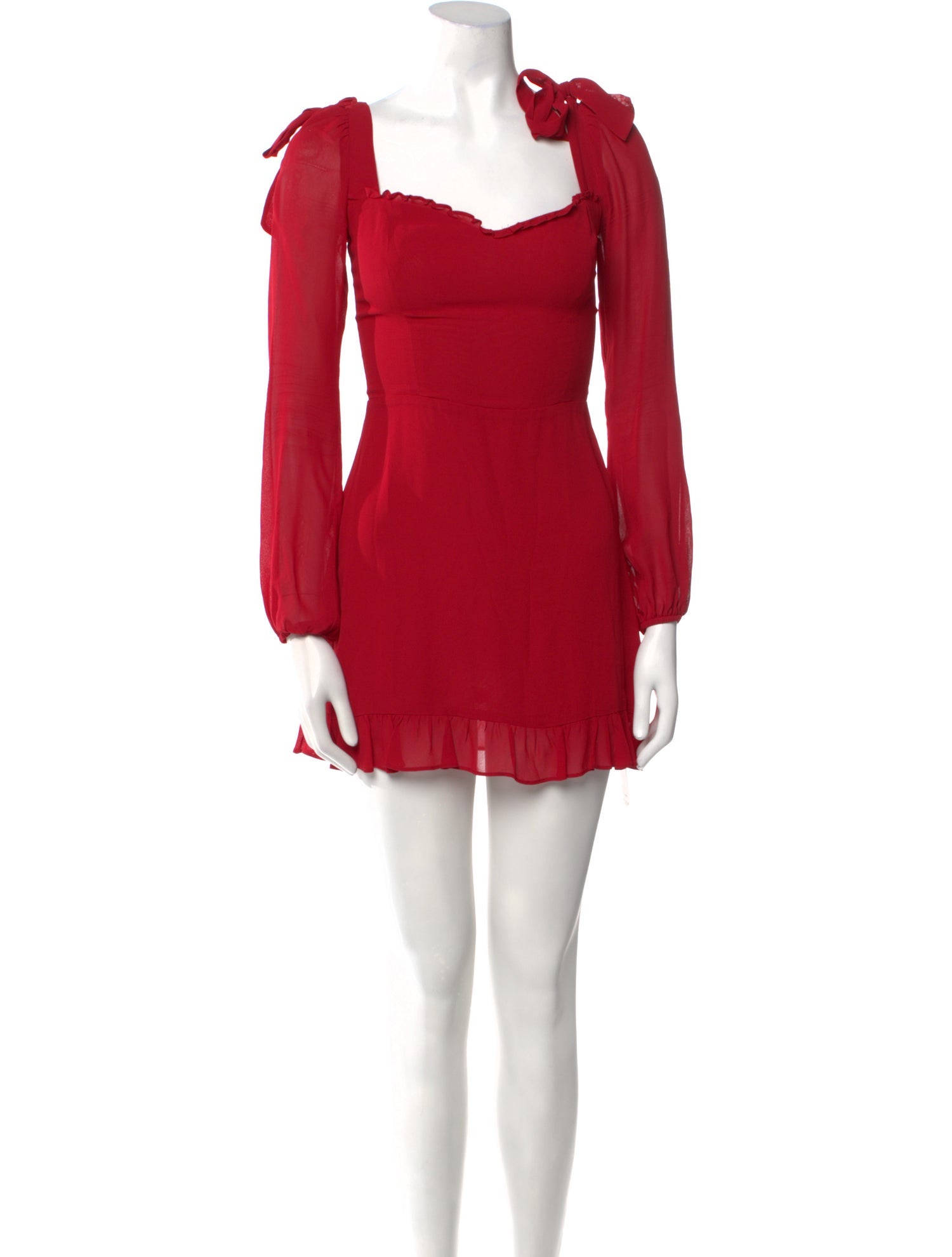 Reformation Square Neckline Mini Dress