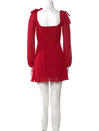 Reformation Square Neckline Mini Dress