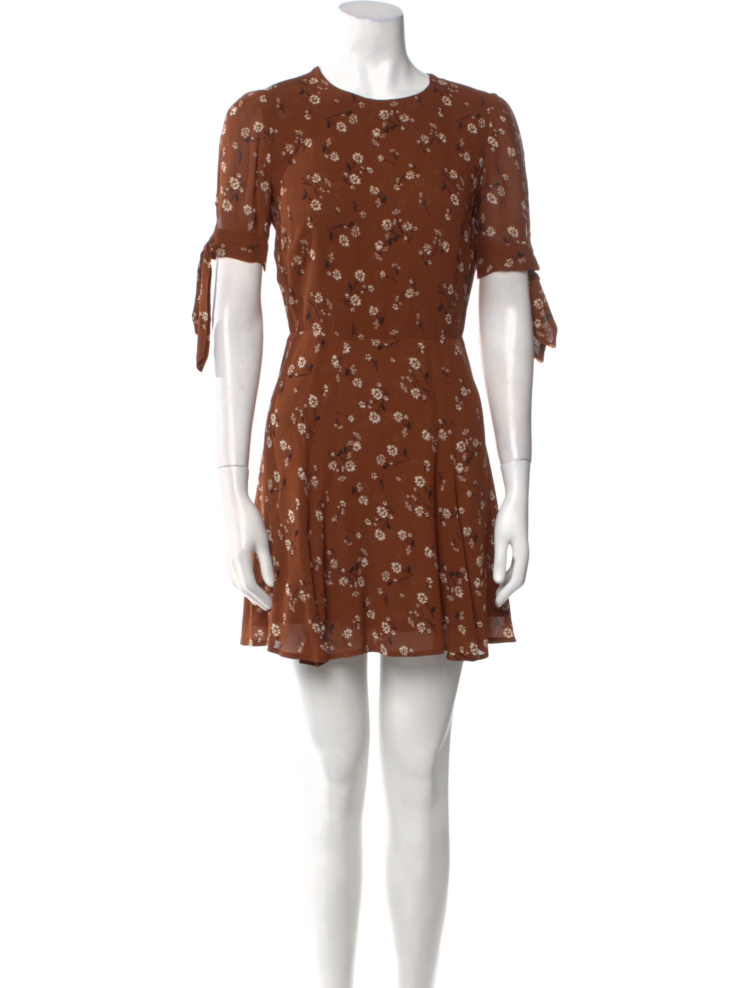 Reformation Floral Print Mini Dress