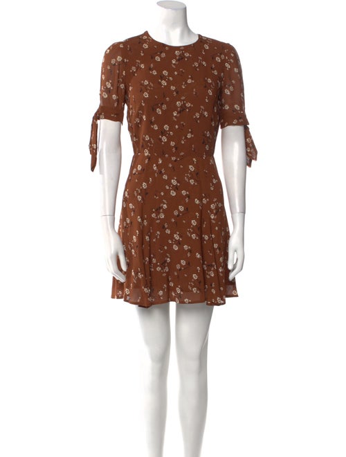 Reformation Floral Print Mini Dress