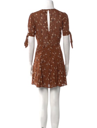 Reformation Floral Print Mini Dress