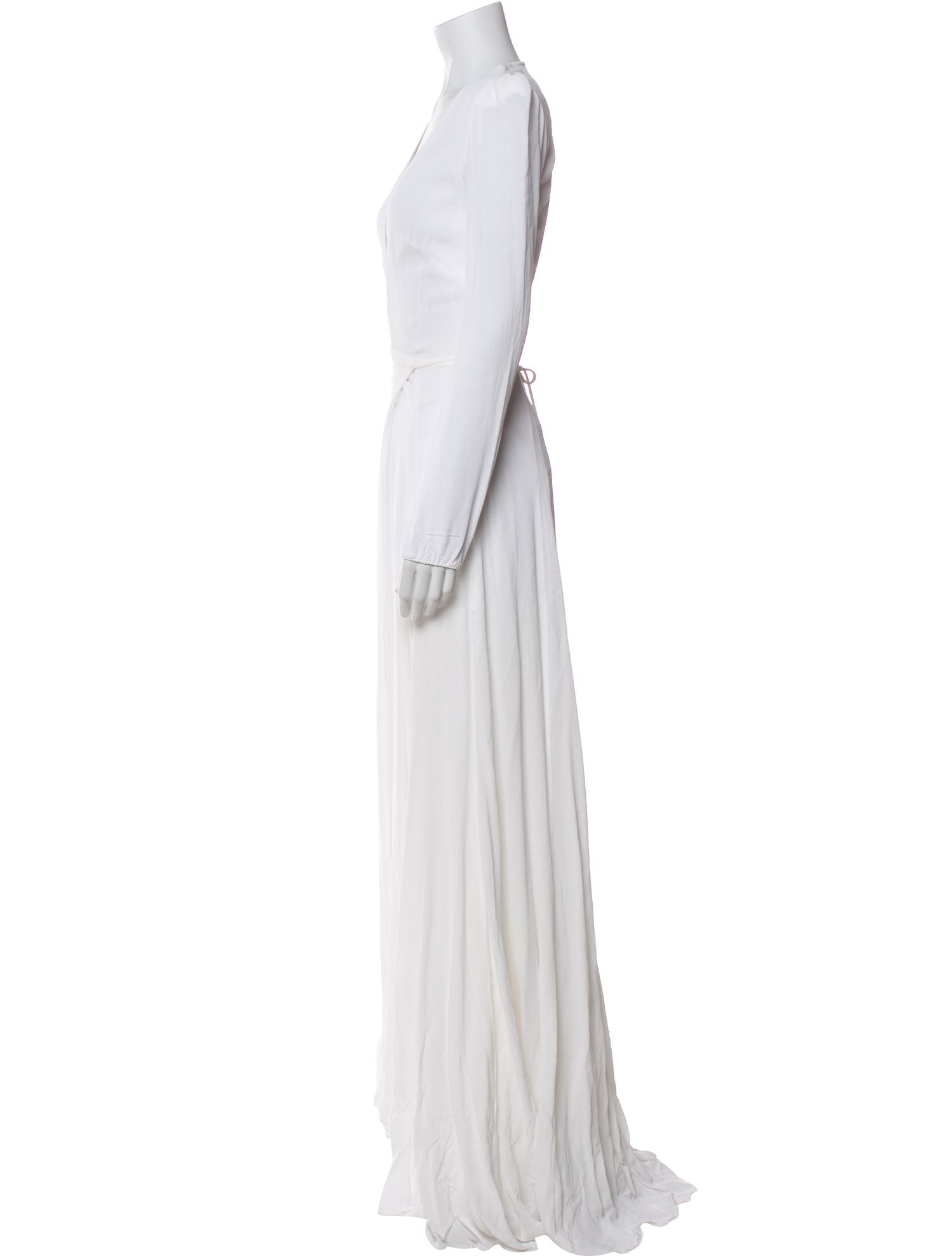 Reformation V-Neck Long Dress