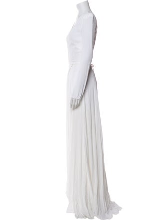 Reformation V-Neck Long Dress