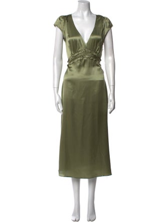 Reformation Silk Long Dress