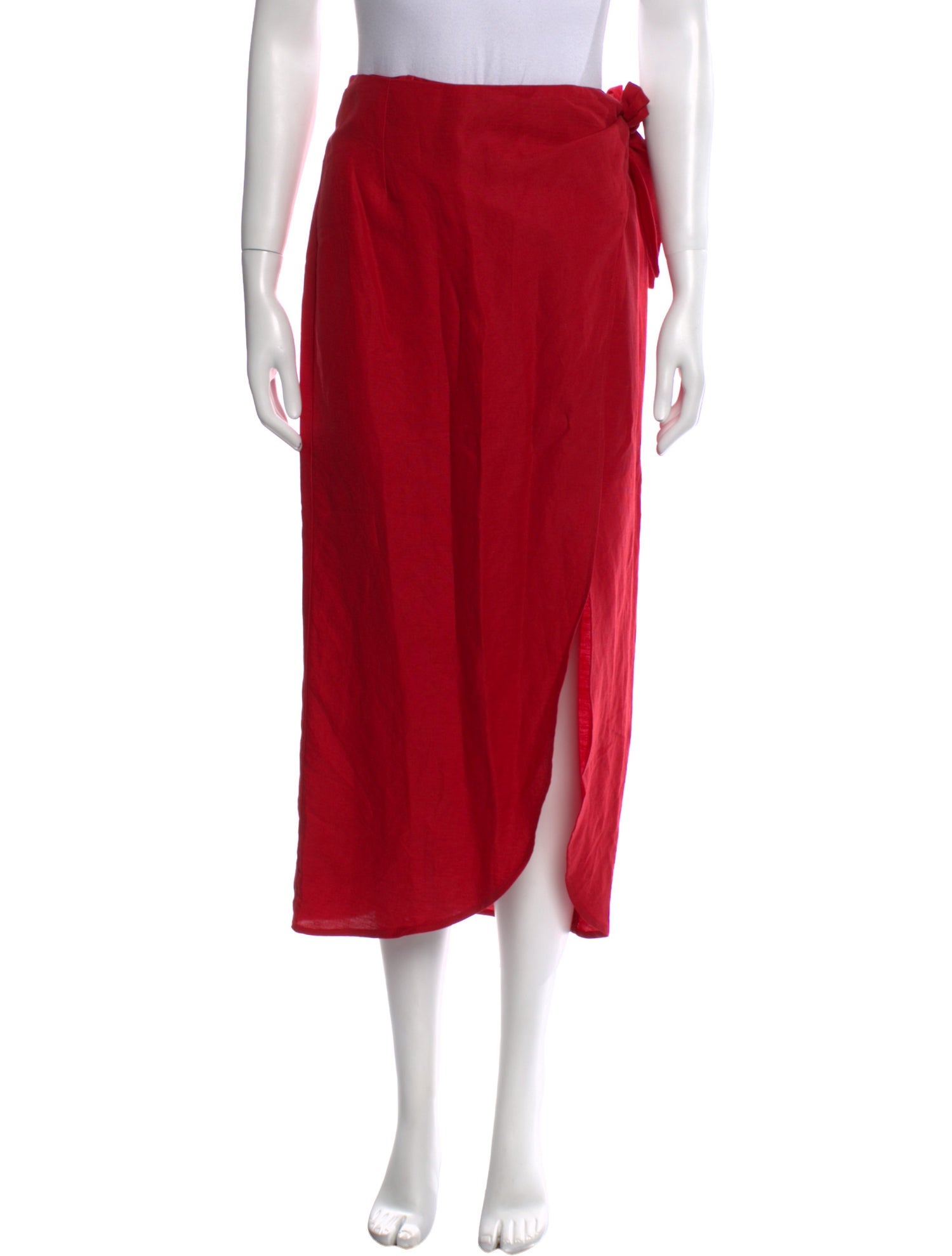 Reformation Linen Midi Length Skirt