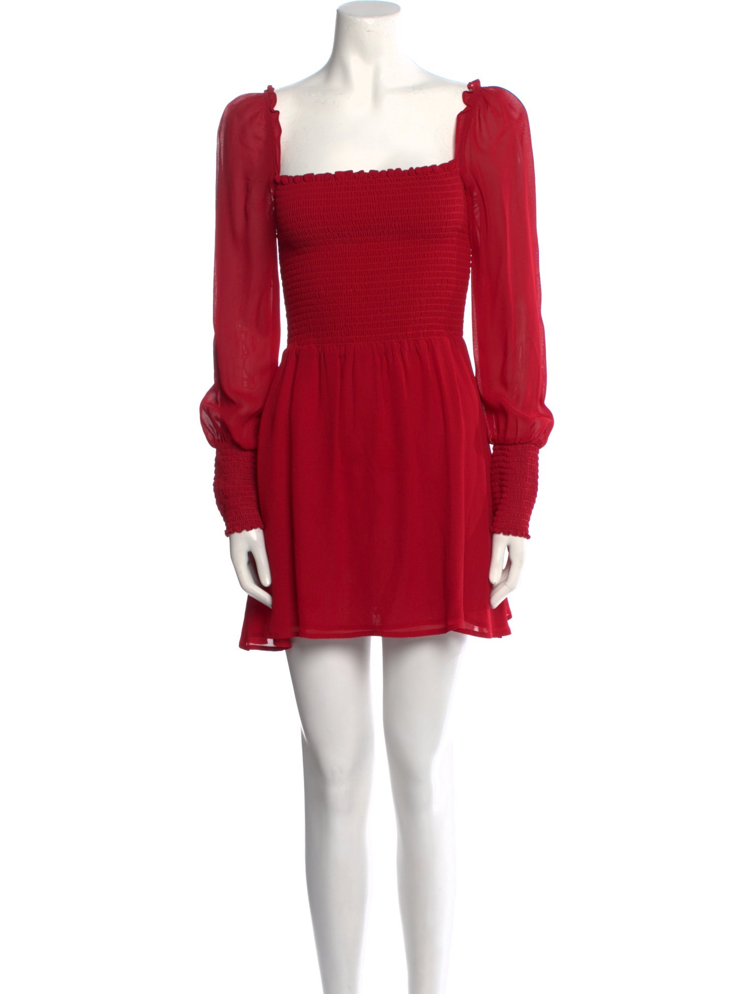 Reformation Square Neckline Mini Dress