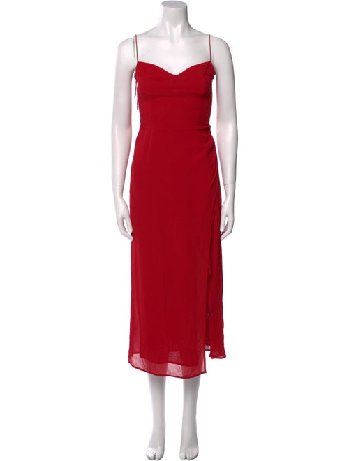 Reformation Square Neckline Long Dress