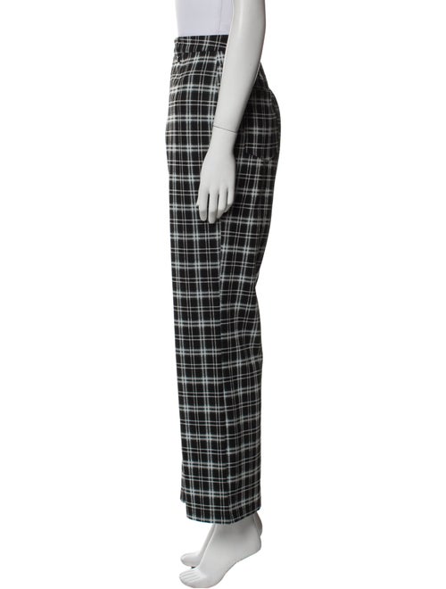 Reformation Plaid Print Wide Leg Pants