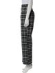 Reformation Plaid Print Wide Leg Pants