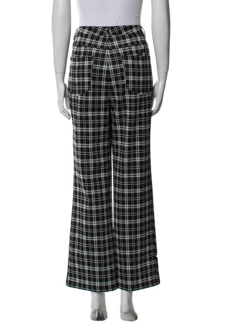 Reformation Plaid Print Wide Leg Pants