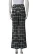 Reformation Plaid Print Wide Leg Pants