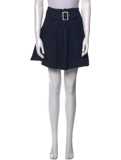 Reformation Pleated Accents Mini Skirt