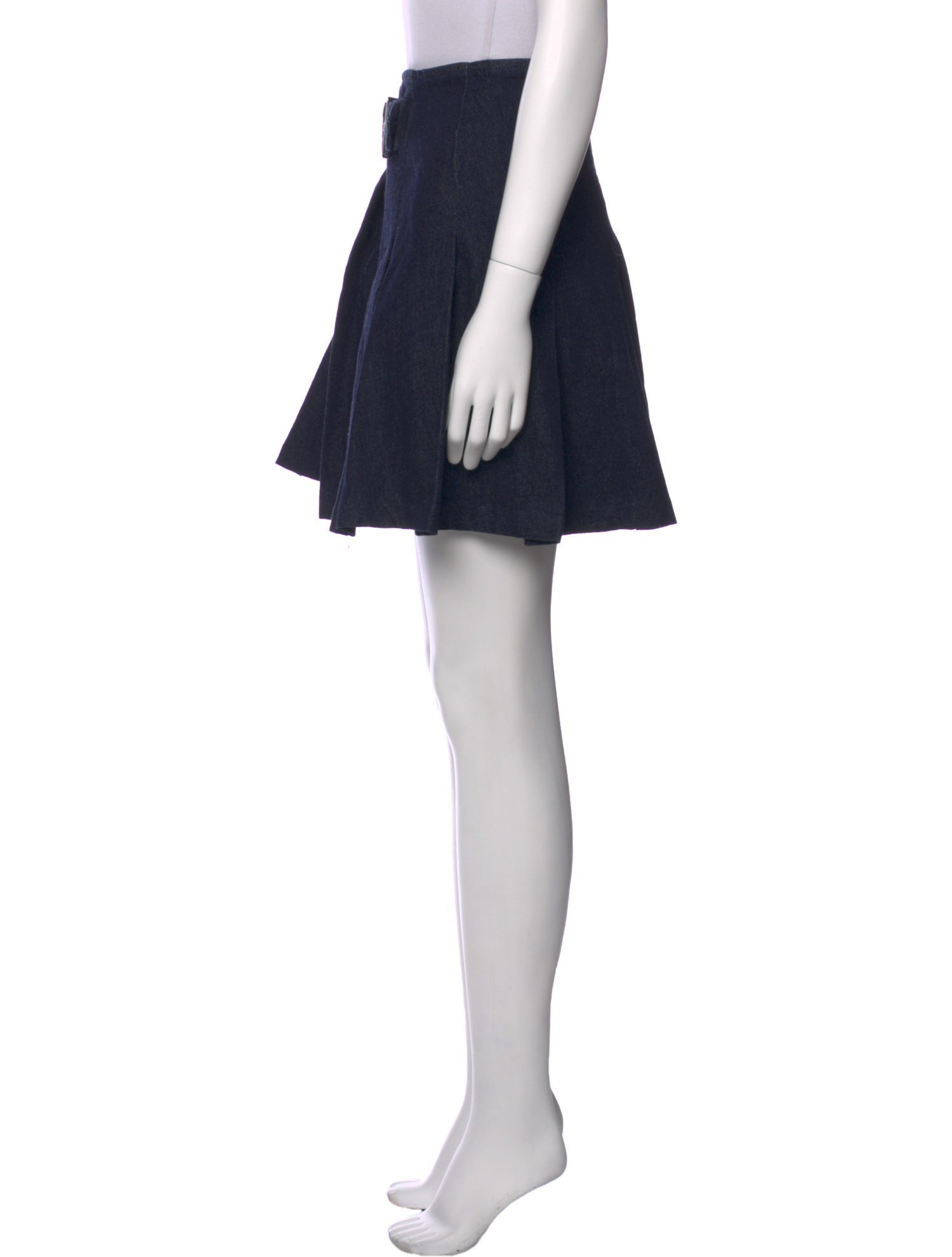 Reformation Pleated Accents Mini Skirt