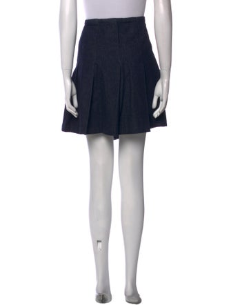 Reformation Pleated Accents Mini Skirt