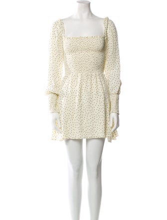 Reformation Polka Dot Print Mini Dress