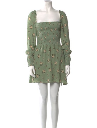 Reformation Floral Print Mini Dress