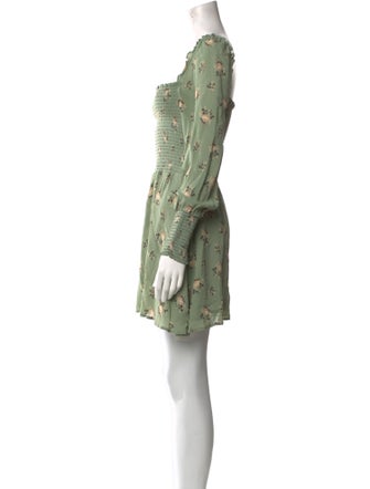 Reformation Floral Print Mini Dress