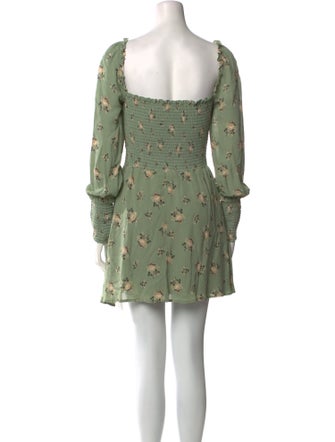 Reformation Floral Print Mini Dress
