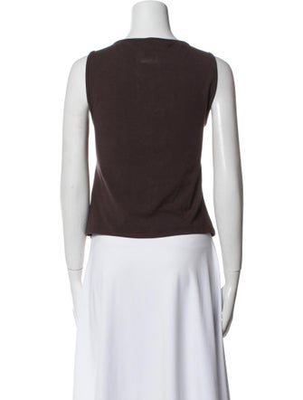 Reformation V-Neck Sleeveless Crop Top