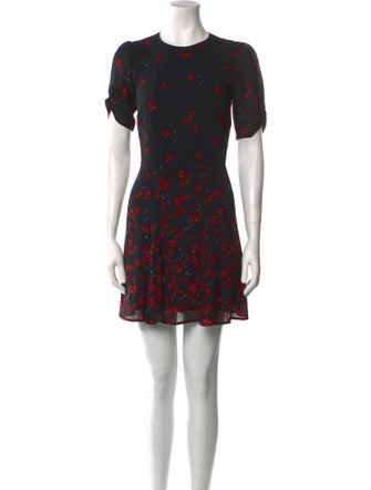 Reformation Floral Print Mini Dress
