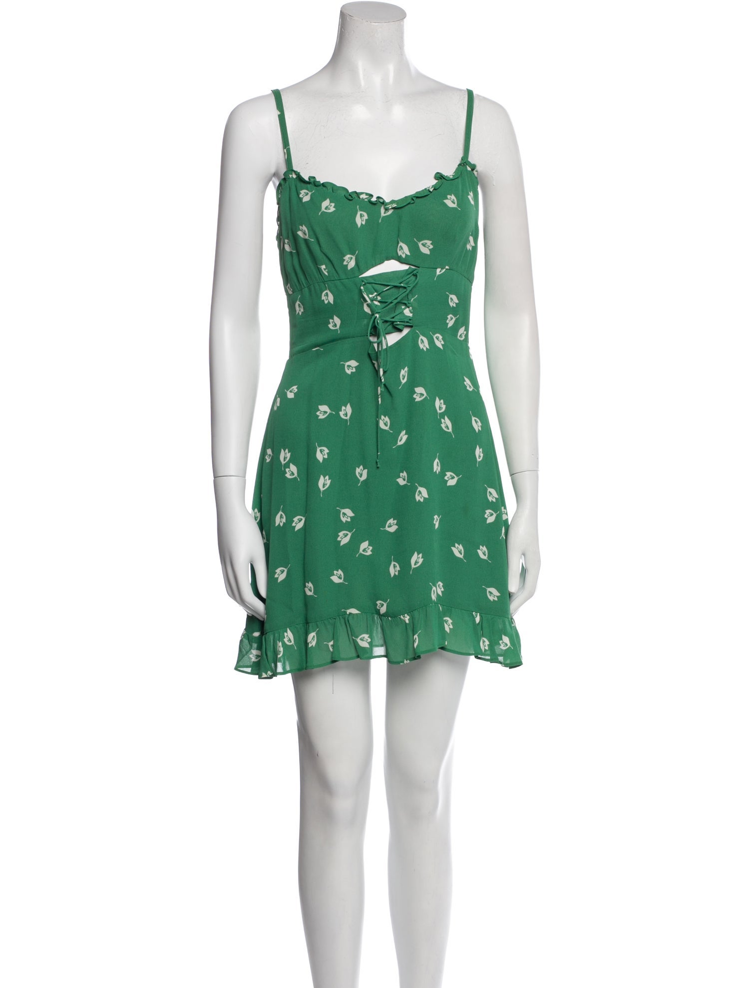 Reformation Floral Print Mini Dress