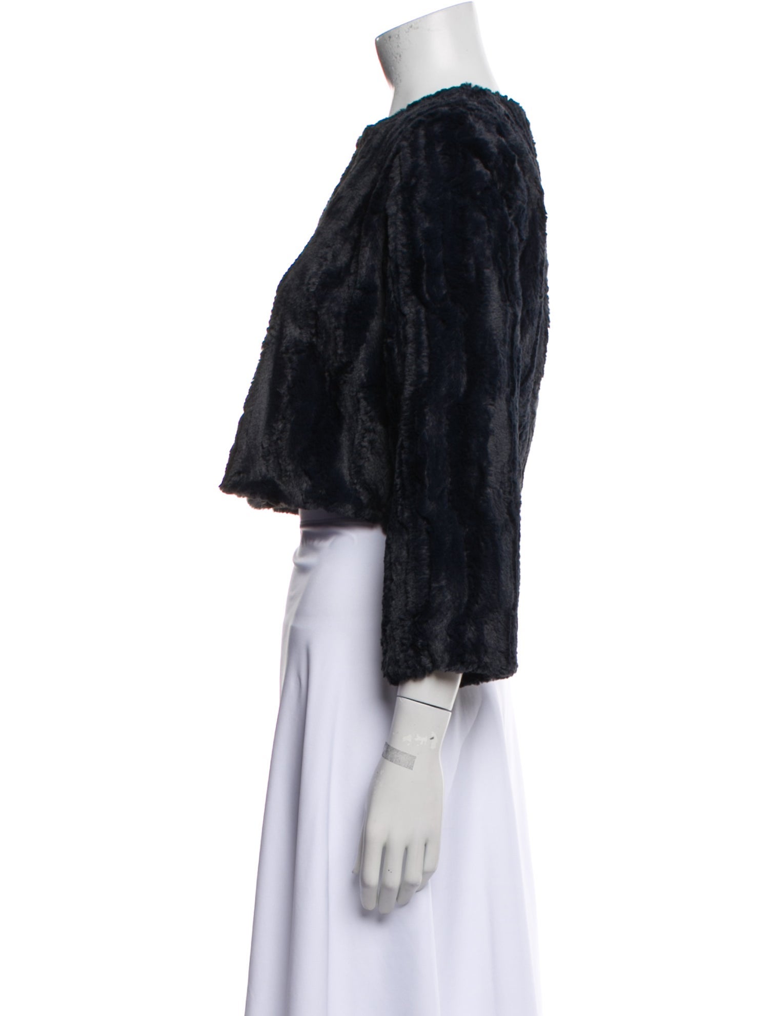 Reformation Faux Fur Evening Jacket