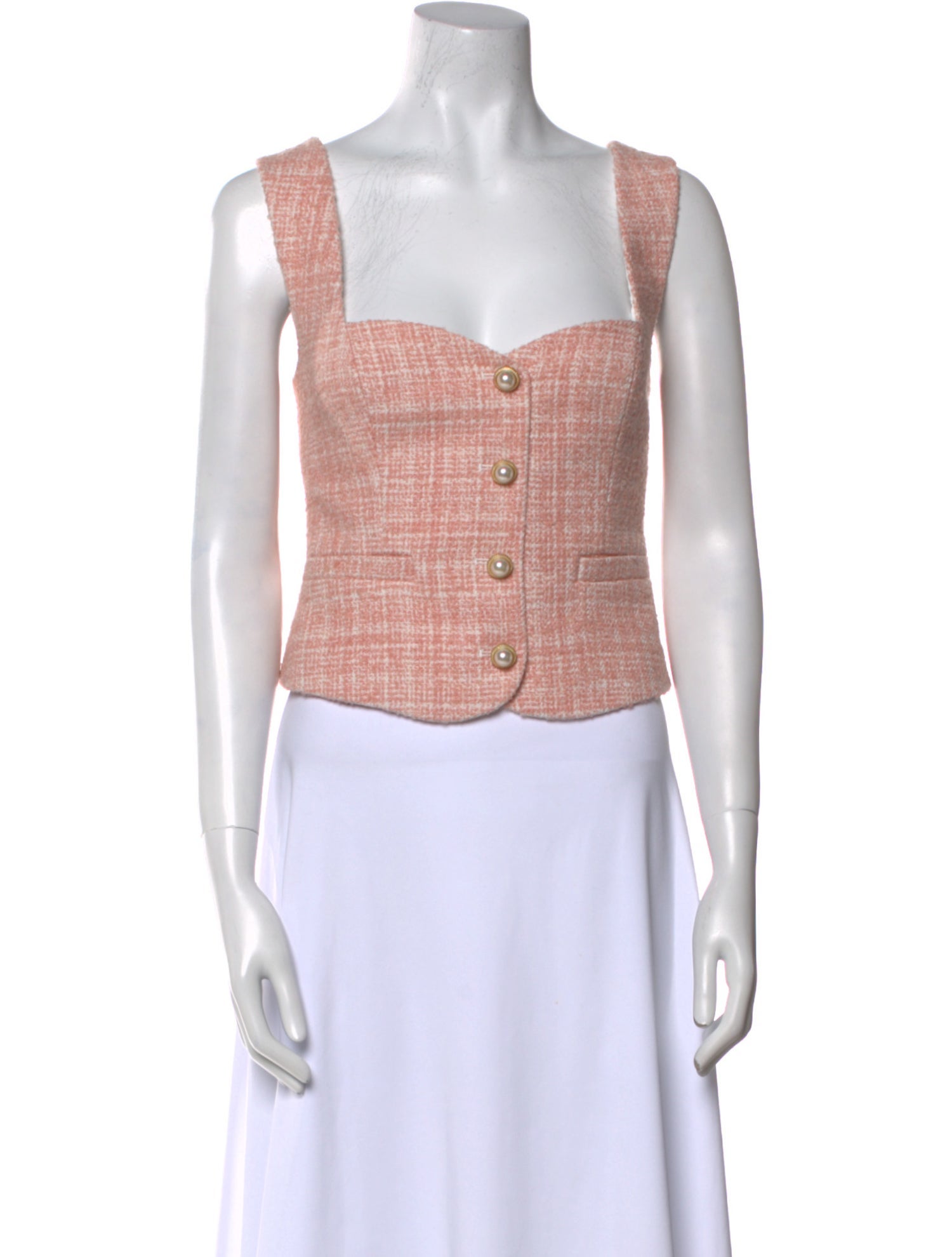 Reformation Square Neckline Sleeveless Crop Top w/ Tags